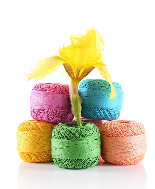 Kolorowe nici do haftu